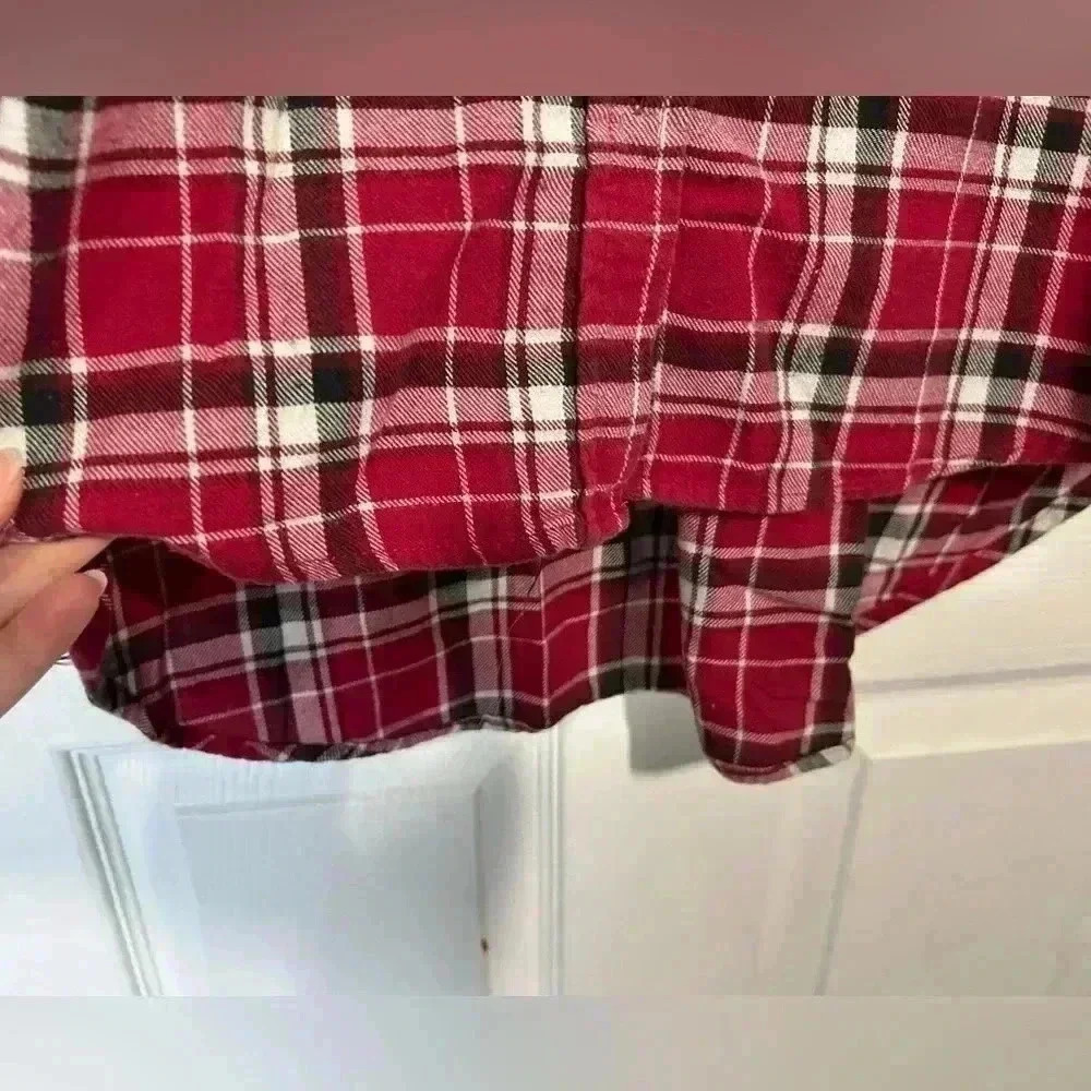 Wrangler Wrancher plaid 100% cotton button up. Size XL. Red. Flannel. - Picture 4 of 12